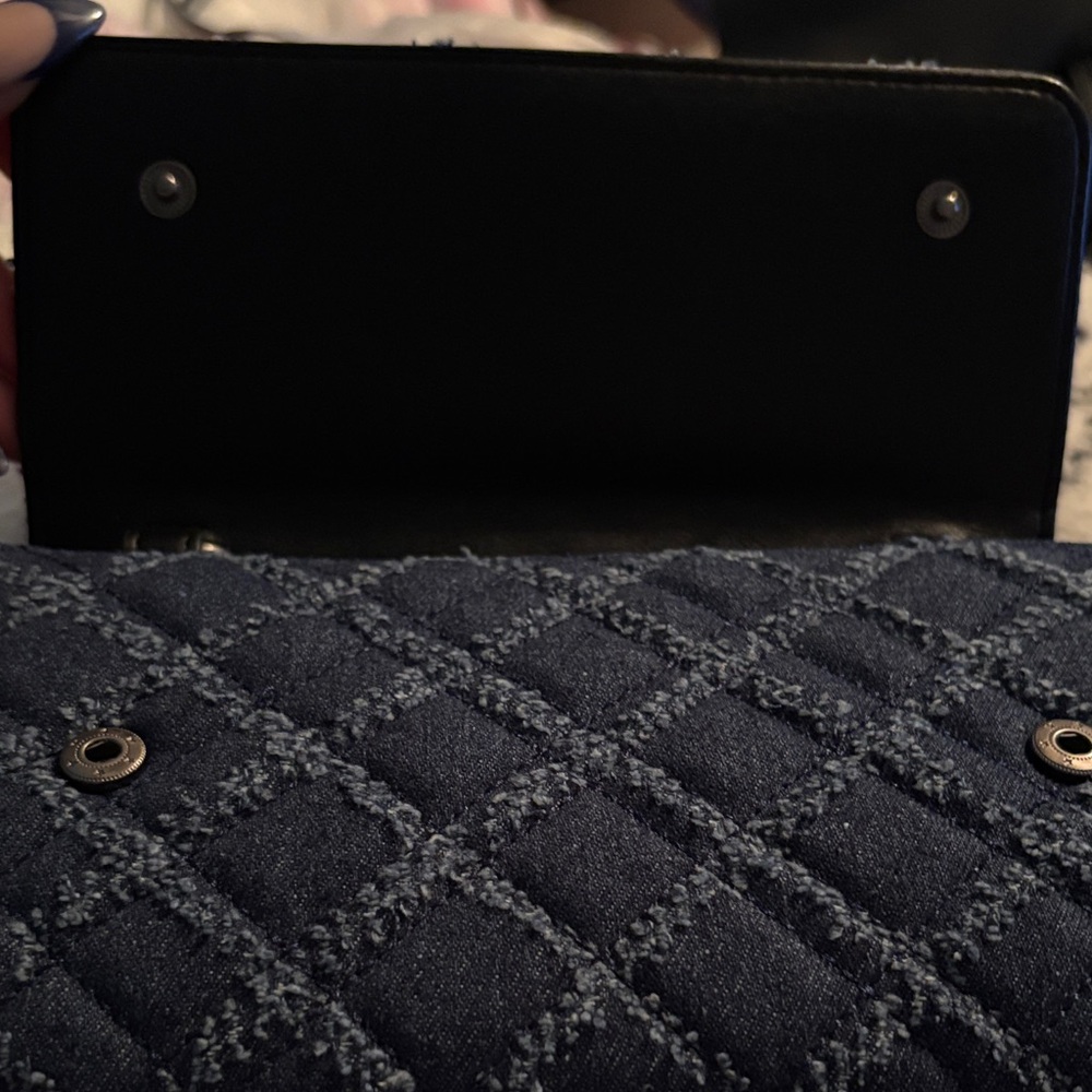 Kurt Geiger Navy Quilted Crossbody Bag - Picture 7 of 7